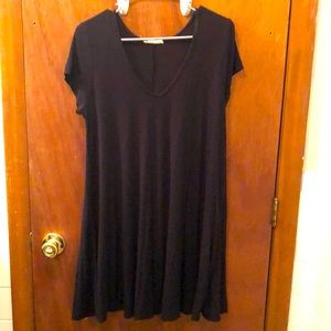 Black cotton dress